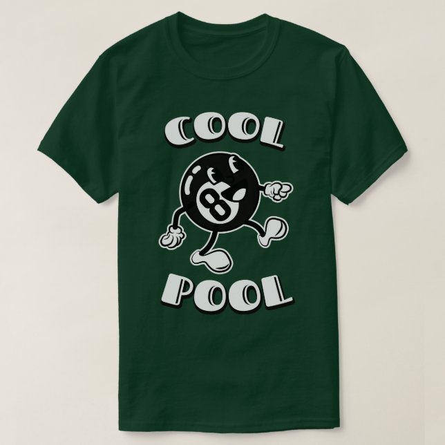 Cool Pool Billiard Ball  T-Shirt (Design Front)