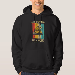 Cool Pool For Men Women Snooker Billiards 8 Ball P Hoodie