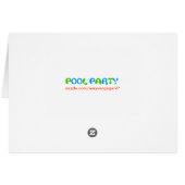 Cool Pool Party Cards (Back Horizontal)