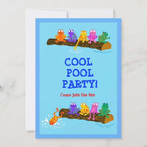 Cool Pool Party! Custom Announcement