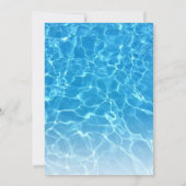 Cool Pool Party | Swimming Birthday Invitation (Back)