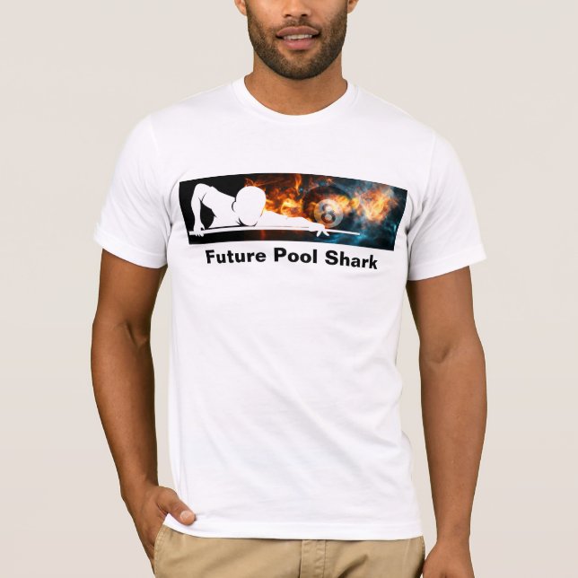 Cool Pool Shark 8 Ball Billiards Tshirt (Front)