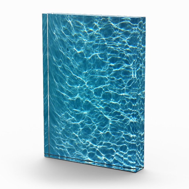 Cool pool water acrylic photo block (Right)
