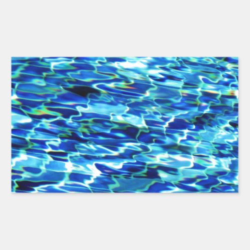 Cool pool water tiles HFPHOT24 Rectangular Sticker