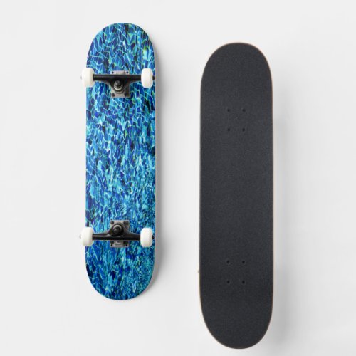 Cool pool water tiles HFPHOT24 Skateboard Deck