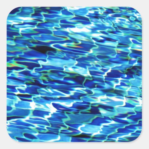 Cool pool water tiles HFPHOT24 Square Sticker