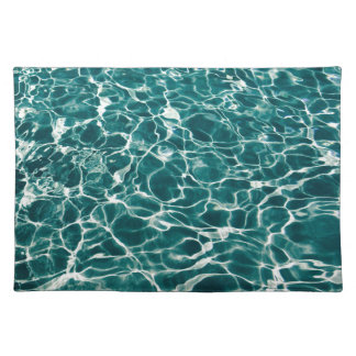 Cool Pool Waves Cloth Placemat