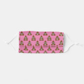 Cool Poop Emoji Adult Cloth Face Mask (Front, Folded)