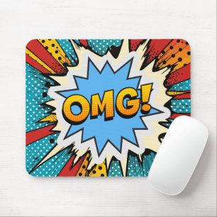 Cool pop art colorful Contemporary modern graffiti Mouse Pad