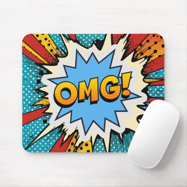Cool pop art colorful Contemporary modern graffiti Mouse Pad