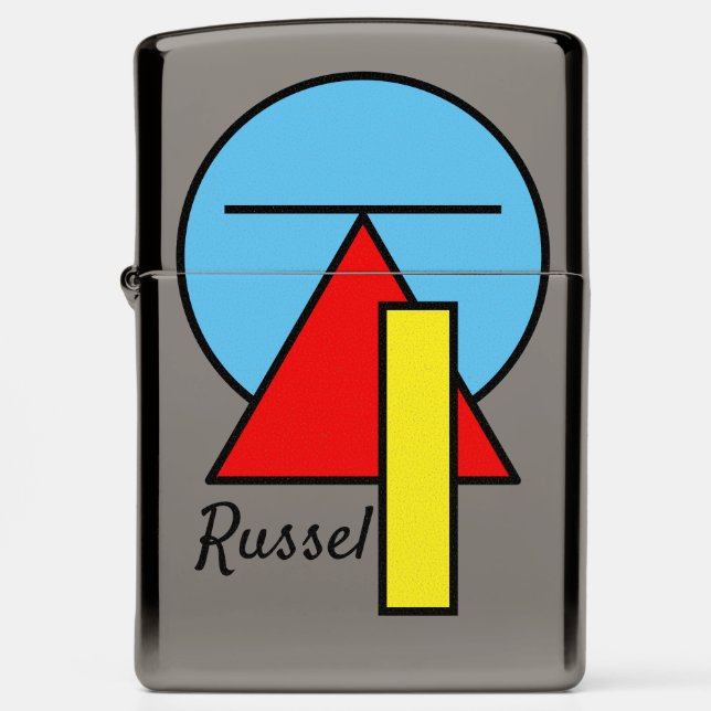 Cool Pop Art ZIPPO Lighter Custom Name Gift (Front)