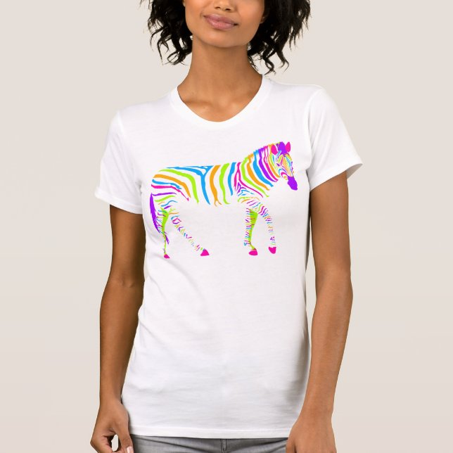 Cool Pop Zebra Stripes T-shirt (Front)