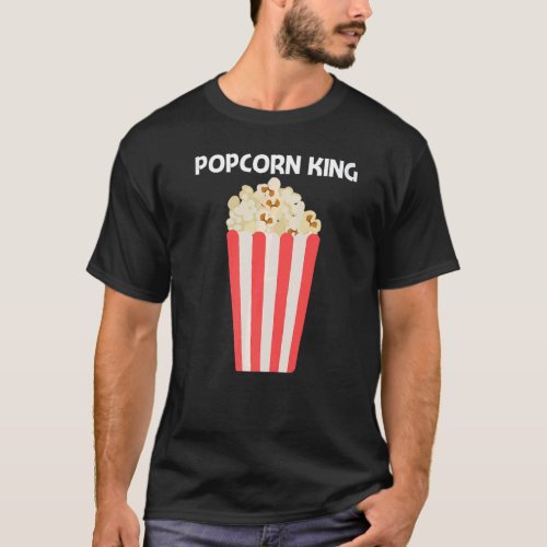 Cool Popcorn For Men Dad Sweet Buttery Salty Snack T_Shirt