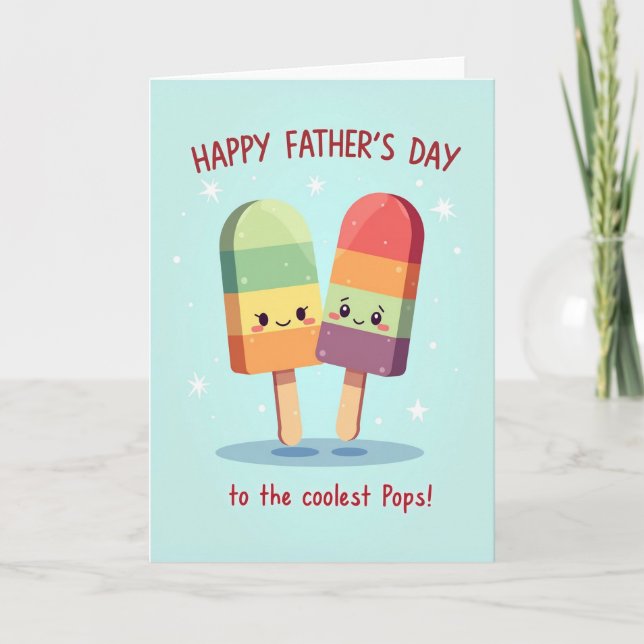 Cool Pops Fathers Day Art Card (Front)