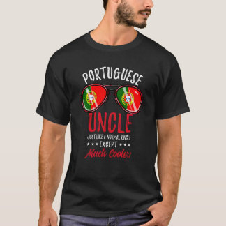 Cool Portuguese Uncle Sunglasses Portuguese Family T-Shirt