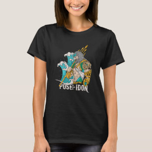 Cool Poseidon God Of The Sea in Ancient Greek Reli T-Shirt