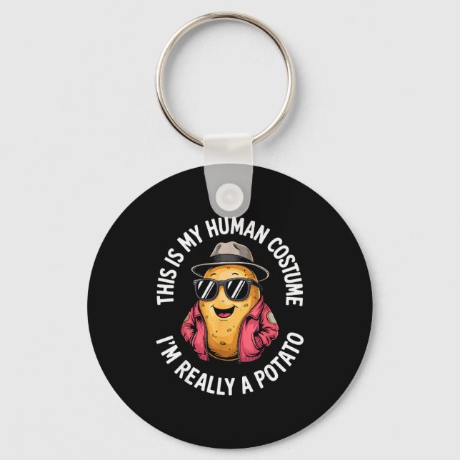 Cool Potato Novelty For Men Women Potato Gag Potat Keychain (Front)
