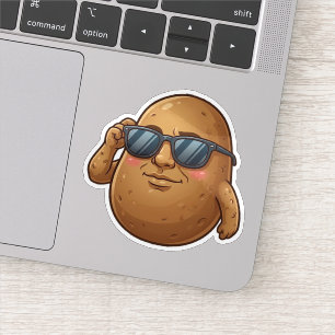 Cool Potato With Sunglasses Sticker