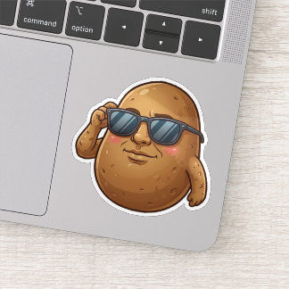 Cool Potato With Sunglasses Sticker
