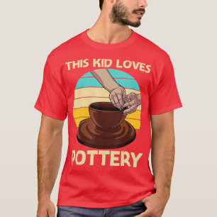 Cool Pottery Design For Kids Boys Pottery Ceramic T-Shirt