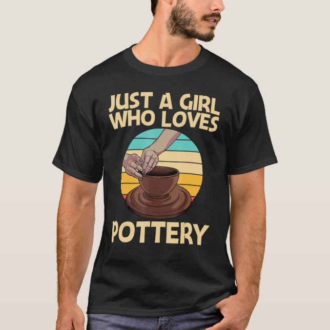 Cool Pottery For Girls Mom Pottery Ceramic Pot T-Shirt (Front)