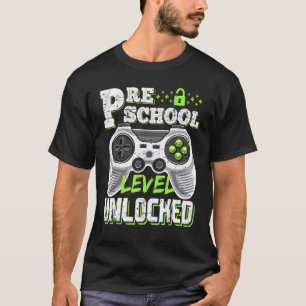 Cool Preschool Level Unlocked Vintage Back To Scho T-Shirt