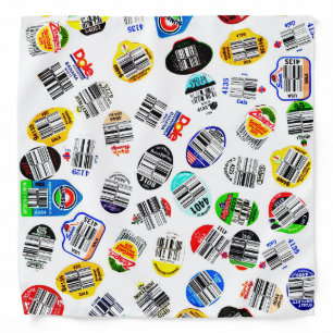 COOL Produce Barcode Stickers Bandana