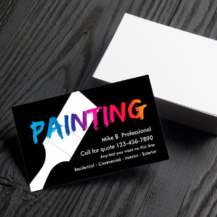 Cool Professional Painter Business Card