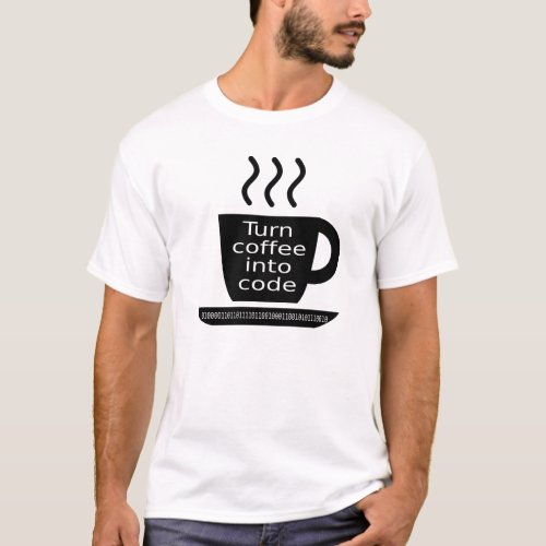 Cool Programmer Geek Coffee Addiction T_Shirt