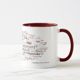 Cool Project Manager PMP Tag Cloud Mug