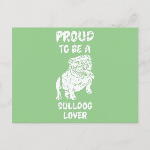 Cool Proud To Be A Frenchie Bulldog Lover  Holiday Postcard