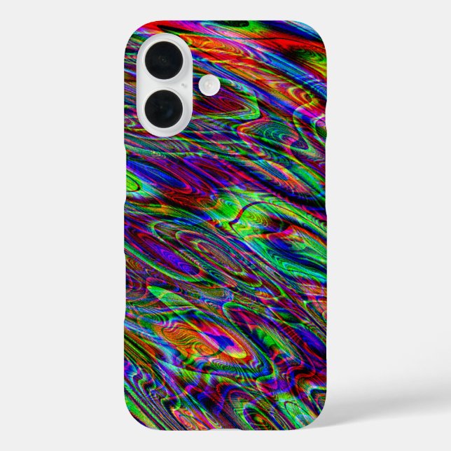 Cool Psychedelic Hippie Acid Trip Tie Dye Marbling Case-Mate iPhone Case (Back)