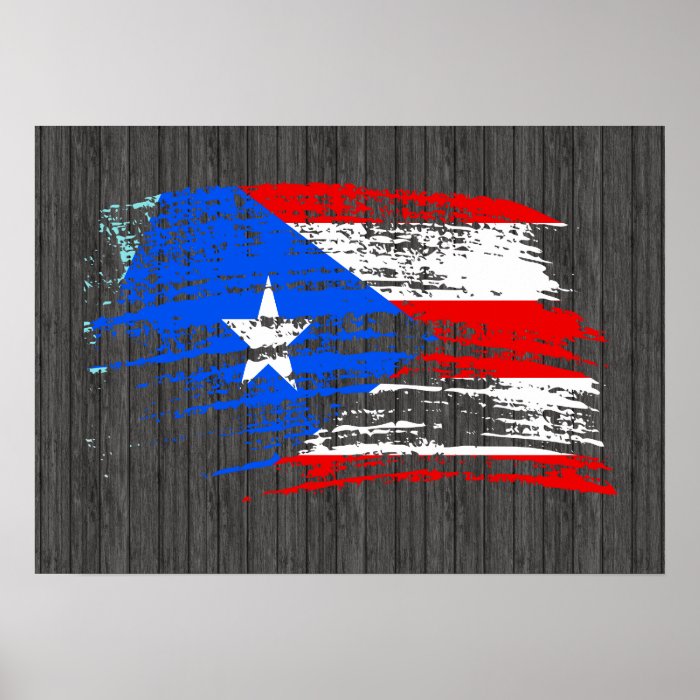 Cool Puerto Rican flag design Print