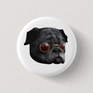 Cool Pug badge Button