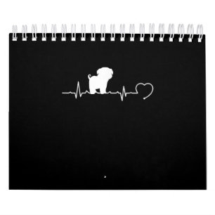 Cool Pug Dog Breed Heartbeat Puppy Calendar