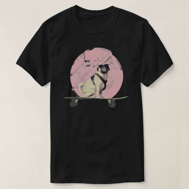 Cool pug dog T-Shirt (Design Front)