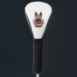 Cool pug with sunglasses summer joy cartoon golf head cover<br><div class="desc">Cool pug with sunglasses summer joy cartoon</div>