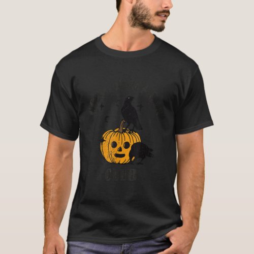 Cool Pumpkin Club Funny Halloween Lover Retro Pump T_Shirt