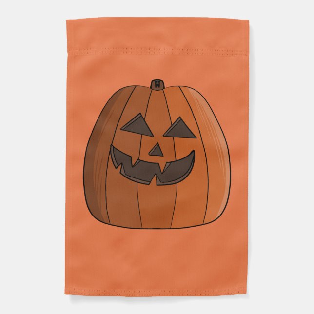 Cool Pumpkin Garden Flag (Front)