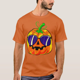 Cool Pumpkin HalloweenBoys Girls 228 T-Shirt