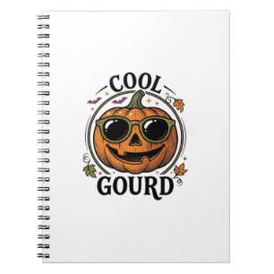 Cool Pumpkin Shirt Vintage Engraved Halloween Sung Notebook
