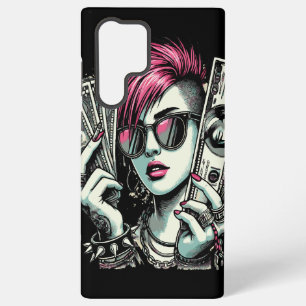 Cool Punk Girl in Town Samsung Galaxy S22 Ultra Case