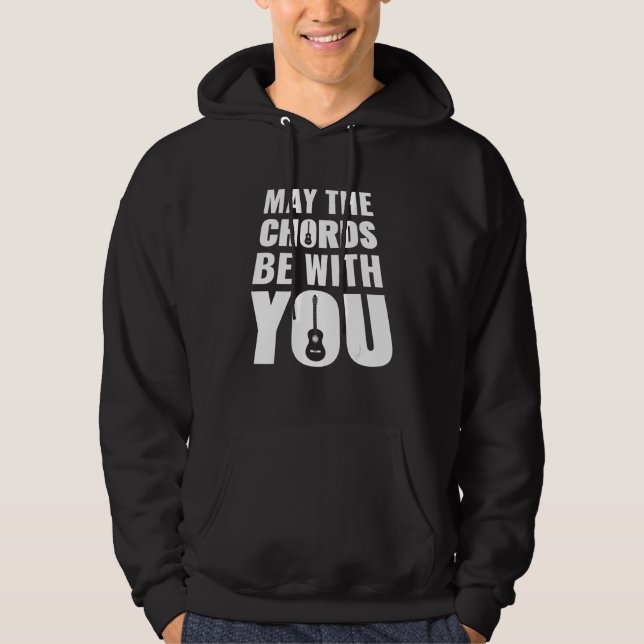 Cool Punk Guitarist Playing Guitar Artist Rock Mus Hoodie (Front)
