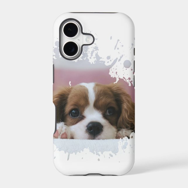Cool Puppy Artwork Iphone Case (Back)