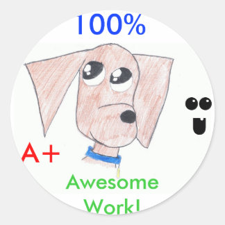 Cool Puppy "Awesome Work" stickers