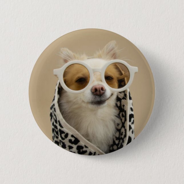 cool puppy button (Front)