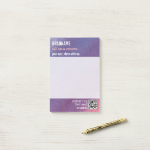 cool purple adhesive label reminder post-it notes