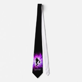 Cool Purple Basketball Tie by SportsWare at Zazzle
