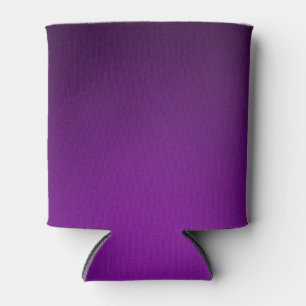 Cool Purple-Black Grainy Vignette Can Cooler