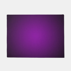 Cool Purple-Black Grainy Vignette Doormat